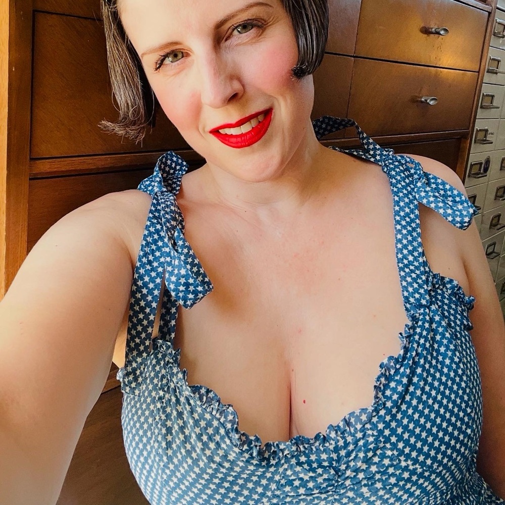 Polo Ralph Lauren blue and white star print dress! - Picture 2 of 11